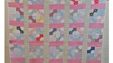 Bow Tie Quilt with Significant Backing