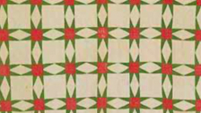 Red and Green Mid 19th Century Texas Quilt