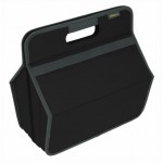 Meori Foldable Tool Hobby Box In Black (14 1/4 x 9 x 8 Inches)