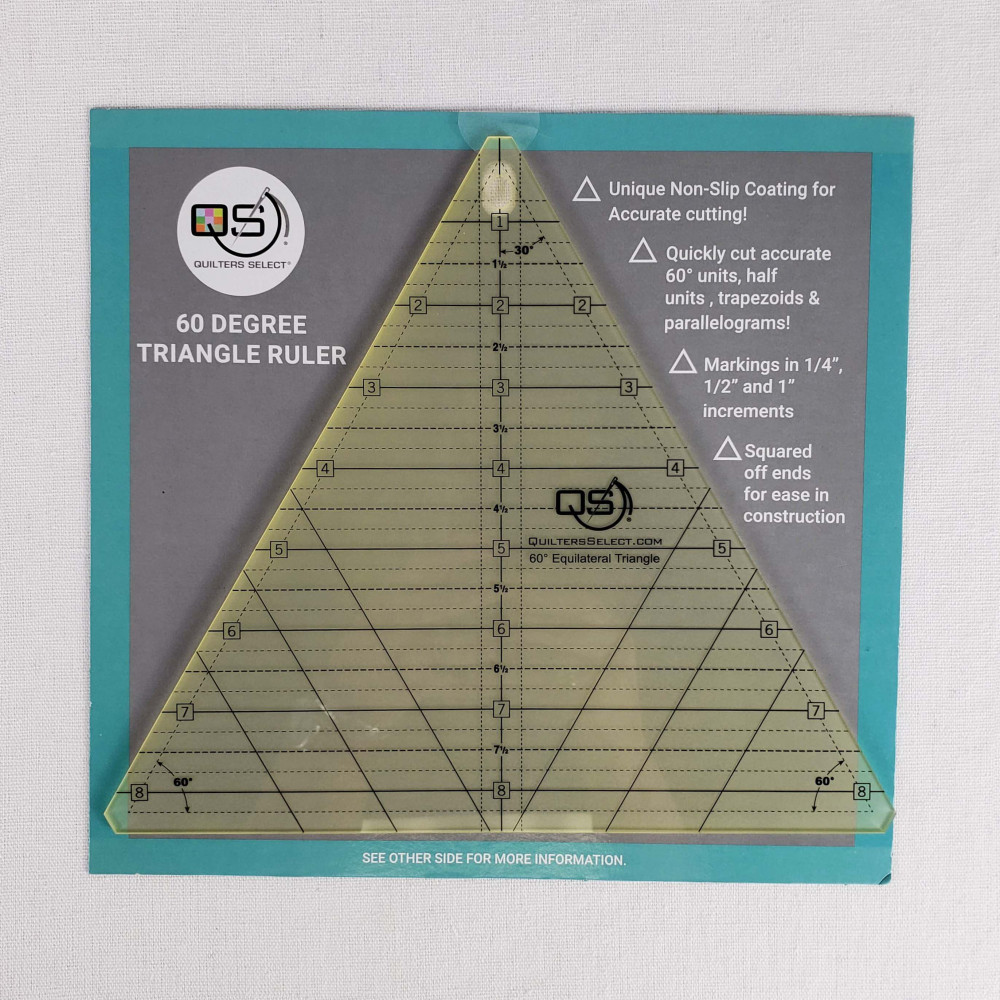 60 Degree Triangle Ruler 12 inch – Wooden SpoolsQuilting, Knitting and  More!