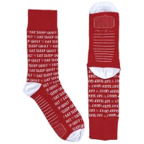 Eat Sleep Quilt Socks
