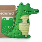 Alligator Embroidery Kit from Kiriki Press