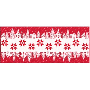 Christmas Village Runner Kits - Includes Backing - Red