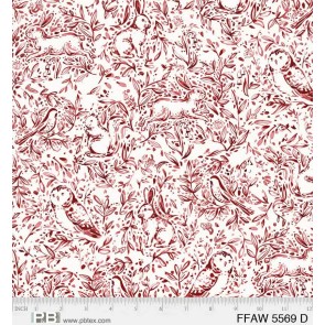 108 Inch Quilt Back By The Yard - Forest Fauna PNBFFAW-5569-D 