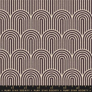 Geometry Canvas RS5178 13L Eggplant for Ruby Star Society - By The Half Yard