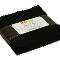 Black Kona Cotton Charm Pack