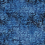 Let It Snow 122213580 Mistletoe Blue Ocean from Island Batiks - By The Yard- SALE