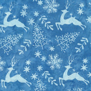 Let It Snow 122215540 Deer Blue Azure