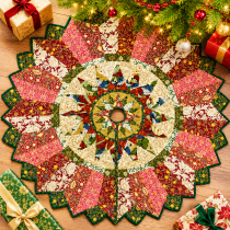 Winter Wreath Oxford Tree Skirt Kit WITH RULER SET