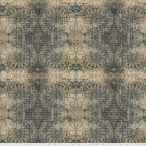 Abandoned II by Tim Holtz PWTH141.INDIGO Muted Medallions Indigo for FreeSpirit Fabrics - By The Yard