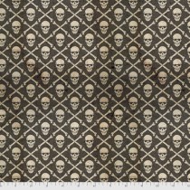 Foundations by Tim Holtz PWTH151.BLACK Crossbones for FreeSpirit Fabrics - By The Yard