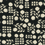 Cotton Flax Prints by Sevenberry SB-850367D1-3 Black for Robert Kaufman Fabrics - By The Half Yard
