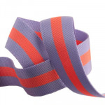 Tula Pink Webbing 1 1/2 inch - Lavender/Neon Peach