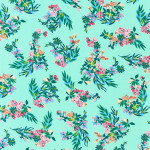 108 Inch Quilt Back By The Yard - Happy Hilltop Mint Sateen WELXD-20776-32