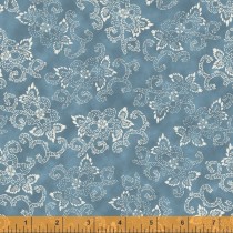 Willow 52567-3 Flowers & Curves Denim for Windham Fabrics - By The Yard