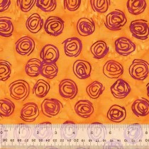 Jacqueline de Jonge Batik 2756Q-X Scribble Dot Orange
