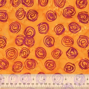 Jacqueline de Jonge Batik 2756Q-X Scribble Dot Orange
