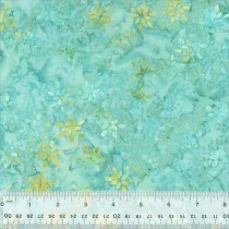 Jacqueline de Jonge Batik 3511Q-X Sparking Flowers Seafoam