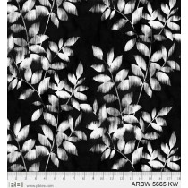 108 Inch Quilt Back By The Yard - Arboretum Brushy Vines PNBARBW-5665-KW Black by P&B Textiles