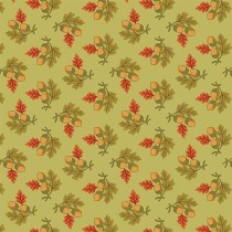 Autumn Woods A-1545-G Moss Gathered Acorns