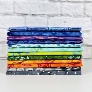 Splashy Batiks Fat Quarter Bundle 