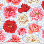 108 Inch Quilt Back By The Yard - Brocade Peony QBPJ004 Natural