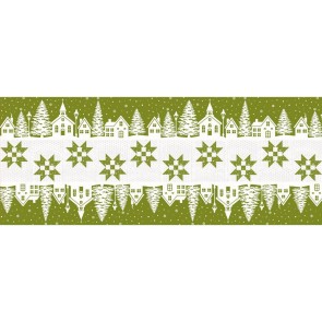 Christmas Village Runner Kits - Includes Backing - Green