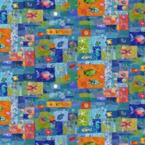 Coral Reef Digital Patchwork Y4377-55 Multi Color