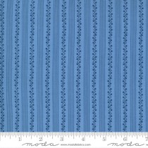 Crystal Lane 2985 15 Snowberry Stripe French Blue by Moda Fabrics - By The Yard