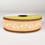 Fig Tree Ribbon 1 inch - 2117 16 Peach - By The Yard