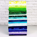 Fusions Collection Fat Quarter Bundle by Robert Kaufman Fabrics - Cool Colorstory