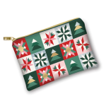 Glam Bag Zip Pouch from Moda - Christmas Quilt