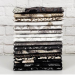 Holiday Flourish Snow Flower by Studio RK Fat Quarter Bundle - Taupe Colorstory
