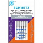 Microtex Chrome Sewing Needles By Schmetz Size 80/12