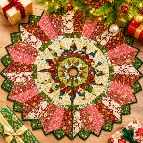 Winter Wreath Oxford Tree Skirt Kit NO RULER SET