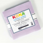 Kona Cotton Solids 5 inch squares pack by Robert Kaufman Fabrics - Bluebird Palette