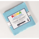 Kona Cotton Solids 5 inch squares pack by Robert Kaufman Fabrics - Caribbean Sea Palette