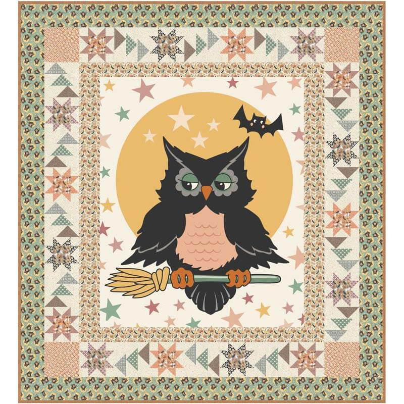 Moda Owl O Ween Fog - Party Plaid - Quilt Fabric
