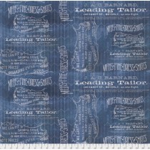 Foundations by Tim Holtz PWTH066.BLUE Tailored for FreeSpirit Fabrics - By The Yard