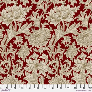 The Oxford Holiday Collection PWWM080 Chrysanthemum Tonal Crimson by FreeSpirit Fabrics - By the Yard