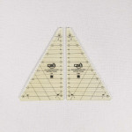 Twin Set Half 60 Degree Triangle Non-slip Quilting Rulers By Quilters Select