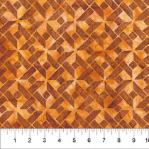 Quilt Inspired Borders Windmill 80916-37 Burnt Russet