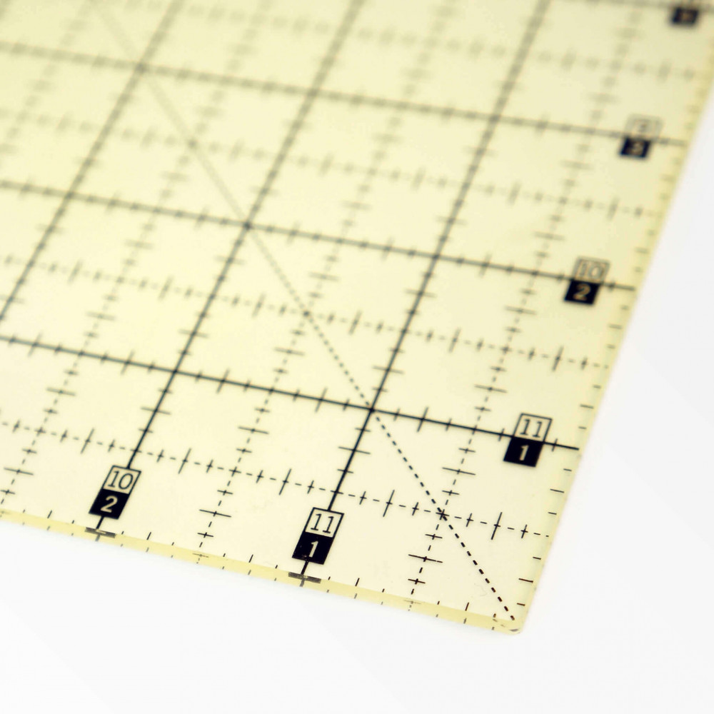 12 X 12 Inch Non Slip Quilting Ruler