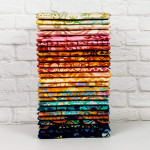 Retro Rainbow Artisan Batiks Fat Quarter Bundle for Robert Kaufman