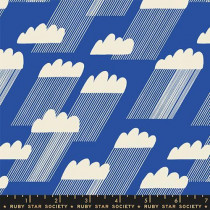 Water - Rainclouds RS5126 12 Blue Ribbon by Ruby Star Society - By The Yard