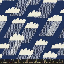 Water - Rainclouds RS5126 13 Navy by Ruby Star Society - By The Yard