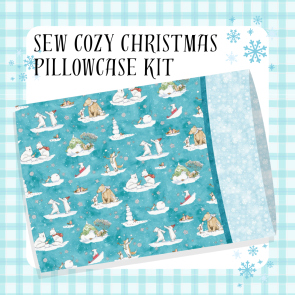 Snowtime Pillowcase Kit - Aqua