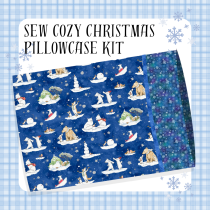 Snowtime Pillowcase Kit - Dark Blue