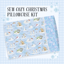 Snowtime Pillowcase Kit - Light Blue