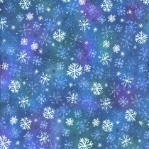 Snowtime Snow Dot Y4554-30 Dark Blue by Clothworks - By The Yard